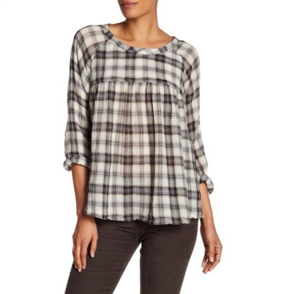 Current Elliott Plaid Top 0